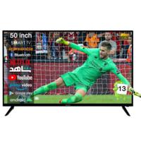 Magic World 50 Inch Frameless Break-Resistant Full HD SMART LED TV with Built-In DVB-T2/S2 Receiver, Android 13, Wifi, Multilanguage OSD, I - MG50V030FSBT2-13