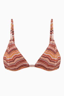 Julian Bikini Top in Textured Lycra Julian Bikini Top in Textured Lycra