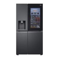 LG Instaview™ Side By Side 617 Litres Refrigerator| UV Nano™| Linear Cooling™| ThinQ™| Matte Black Color