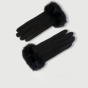 Women's Faux Fur Wool Gloves Retro Vintage Roaring 20s 1920s Gloves Flapper Girl Cosplay Costume Carnival Gloves Lightinthebox