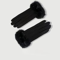 Women's Faux Fur Wool Gloves Retro Vintage Roaring 20s 1920s Gloves Flapper Girl Cosplay Costume Carnival Gloves Lightinthebox - thumbnail