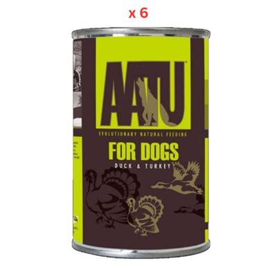 Aatu Duck & Turkey Wet Dog Food 400g Pack Of 6