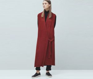 Womens  Cotton Mesh Coat  Red Orange