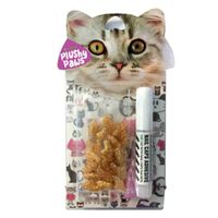 Nutrapet Plushy Paws Nail Caps 24K Gold Glitter #78 Medium