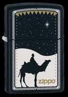 Zippo MP400079 218 Camel Design Black Matte Windproof Lighter - 130003613