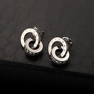 Women's Drop Earrings Earrings Engraved Letter Fashion Cute Sweet Earrings Jewelry Silver  Rose Gold  Gold For Wedding Party Gift 1 Pair Lightinthebox