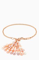 Bahar Diamond Tassel Bracelet with Pearls in 18kt Rose Gold - thumbnail