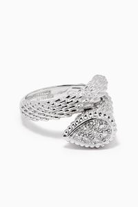 Serpent Bohème S Motif Diamond Ring in 18kt White Gold