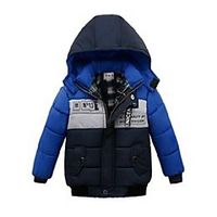 children outerwear  coats winter kids outerwear baby boys casual warm hooded jacket for boys boys clothing warm coats Lightinthebox - thumbnail