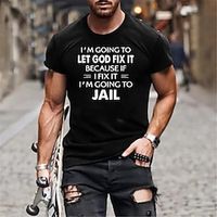 Letter Black Army Green Dark Blue T shirt Tee Men's Graphic Cotton Blend Shirt Sports Classic Shirt Short Sleeve Comfortable Tee Sports Outdoor Holiday Summer Fashion Designer Clothing S M L XL XXL Lightinthebox - thumbnail