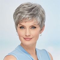 Synthetic Wig Curly With Bangs Machine Made Wig Short A1 Synthetic Hair Women's Soft Fashion Easy to Carry Silver Gray miniinthebox Synthetic Wig Curly With Bangs Machine Made Wig Short A1 Synthetic Hair Women's Soft Fashion Easy to Carry Silver Gray miniinthebox