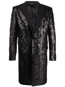 Dolce & Gabbana sequin embellished coat - Black