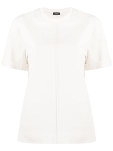 Joseph vertical seam cotton T-shirt - White