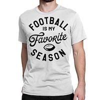 Football White Light Blue Gray T shirt Tee Men's Graphic Cotton Blend Shirt Sports Classic Shirt Short Sleeve Comfortable Tee Sports Outdoor Holiday Summer Fashion Designer Clothing S M L XL XXL XXXL Lightinthebox - thumbnail