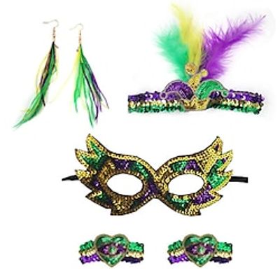 Cosplay Necklace Mask Outfits Headband Earrings Adults' Women's Cosplay Wedding Event  Party Festival Carnival Masquerade Mardi Gras Easy Halloween Costumes Lightinthebox