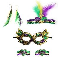 Cosplay Necklace Mask Outfits Headband Earrings Adults' Women's Cosplay Wedding Event  Party Festival Carnival Masquerade Mardi Gras Easy Halloween Costumes Lightinthebox - thumbnail