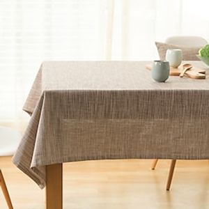 Farmhouse Style Tablecloth Cotton Linen Rectangle Table Cloths for Kitchen Dining, Party, Holiday, Christmas, Buffet miniinthebox