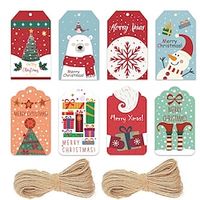 50PCS 47CM Colorful Merry Christmas Tags Cards for Gift Label DIY Christmas Package Box Wrapping Small Business Supplies miniinthebox - thumbnail