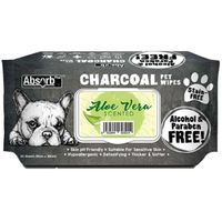 Absolute Pet Absorb Plus Charcoal Pet Wipes Aloe Vera 80 Sheets