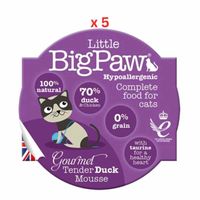 Little Big Paw Cat Gourmet Duck Mousse -85g (Pack Of 5)