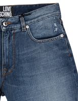 Washed and Ripped Denim Shorts - Blue Washed and Ripped Denim Shorts - Blue