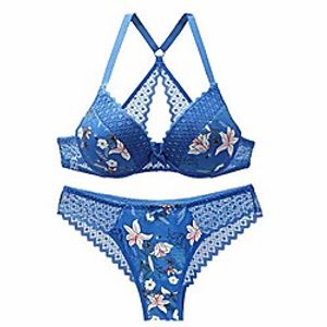 Women's Lightly Lined Bra And Thong Set Lace Racerback Bra  Everyday Bras Lightinthebox