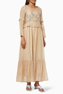 Jazz Maxi Dress in Cotton Silk Blend Jazz Maxi Dress in Cotton Silk Blend