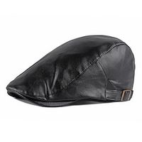 Men's Hat Beret Hat Black Red Navy Blue Street Dailywear Weekend Adjustable Buckle Pure Color Portable Comfort Fashion Lightinthebox - thumbnail