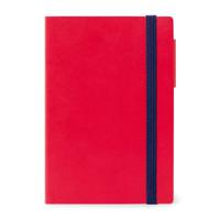 Legami Medium Weekly Diary with Notebook 18 Month 2022/2023 (12 x 18 cm) - Red