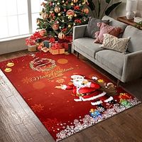 European and American Christmas Carpets Living Rooms Bedrooms Covered with Carpets Themed Hotels Homestays Carpets Floor Mats Santa Claus Carpets Lightinthebox - thumbnail