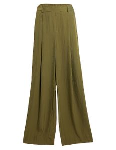 Wide Leg Pull On Pants - Green