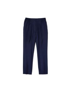 Wohigh-Waisted Pleated Wool Pants