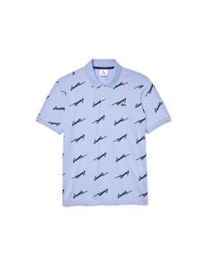 Lacoste Live Standard Fit Print Cotton Piqué Polo Shirt