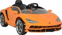 Megastar Ride On 12 V Limited Edition Licensed Lamborghini Centenario Licensed Kids Convertible Car With Ac Fan - Orange (UAE Delivery Only)