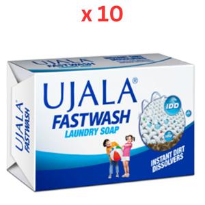 Ujala Fast Wash Laundry Soap 150 gm Pack Of 10