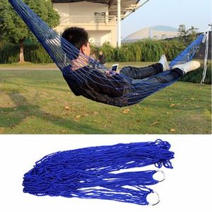 Nylon Swinging Chair Hammock Hanging Mesh Sleeping Bed Swing Outdoor Patio Garden Furniture