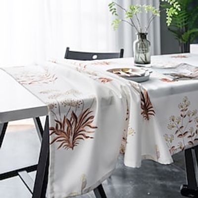 Farmhouse Style Pastoral Tablecloth Cotton Linen Fabric Table Cloth - Washable Table Cover Dust-Proof Wrinkle Resistant for Restaurant, Picnic, Indoor and Outdoor Dining Lightinthebox