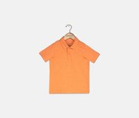 Toddlers Boys Plain Polo  Orange Zest - thumbnail