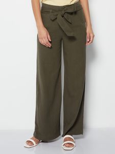 Tie-Belt Pants in Linen