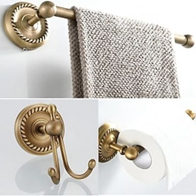 Bathroom Accessory Set  Towel Bar  Robe Hook Adorable Antique  Modern Brass Bathroom  Hotel bath Wall Mounted Lightinthebox