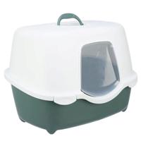 Trixie Davio Top Cat Litter Tray With Hood - Green/56X39X39Cm