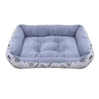 Coco Kindi Soft Rectangle Shaped Fur Bed For Dogs & Cats White Large 63X43Cm