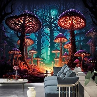 Botanical Wallpaper Mural Misty Mushroom Nature Landscape Wall Covering Sticker Peel and Stick Removable PVC/Vinyl Material Self Adhesive/Adhesive Required Wall Decor for Living Room Kitchen Bathroom miniinthebox Botanical Wallpaper Mural Misty Mushroom Nature Landscape Wall Covering Sticker Peel and Stick Removable PVC/Vinyl Material Self Adhesive/Adhesive Required Wall Decor for Living Room Kitchen Bathroom miniinthebox