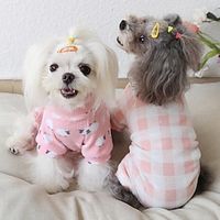 Petstyle Autumn Winter New Product Soft And Soft Plaid Pajamas Four Legged Clothing Winter Wear Lightinthebox - thumbnail