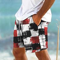 Color Block Men's Board Shorts Swim Shorts Hawaiian Shorts Swim Trunks Drawstring with Mesh lining Elastic Waist Holiday Beach Short Lightinthebox