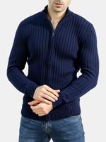 Big&Tall Oversize 100%Cotton Solid Knit Sweater - thumbnail