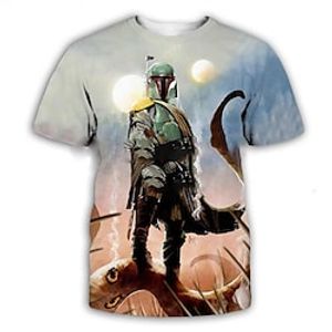 Men's Unisex T shirt Tee Graphic Prints Human Crew Neck Brown Short Sleeve 3D Print Outdoor Street Print Tops Vintage Sports Designer Casual / Summer / Summer miniinthebox