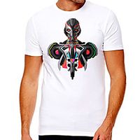 Men's Unisex Tee T shirt Hot Stamping Graphic Prints Character Plus Size Print Short Sleeve Casual Tops Cotton Basic Designer Big and Tall White miniinthebox - thumbnail