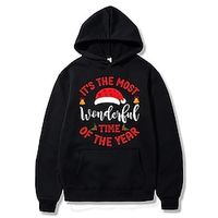 Christmas Cosplay Hoodie Cartoon Manga Anime Front Pocket Graphic Hoodie For Men's Women's Unisex Adults' Hot Stamping 100% Polyester Party Festival miniinthebox - thumbnail