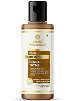 Khadi Organique Henna Thyme Hair Tonic (Mineral oil free) 210ml